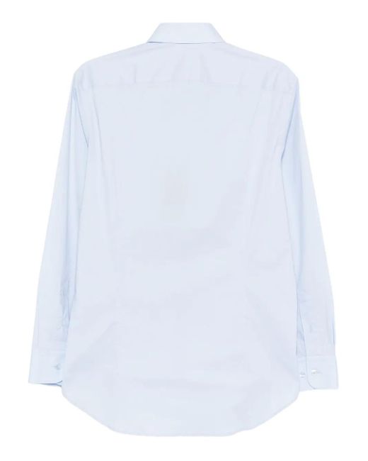 Etro White Button-Down Embroidered Shirt for men
