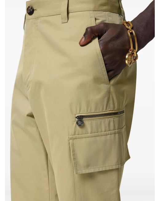 Versace Natural Gabardine Cargo Trousers for men