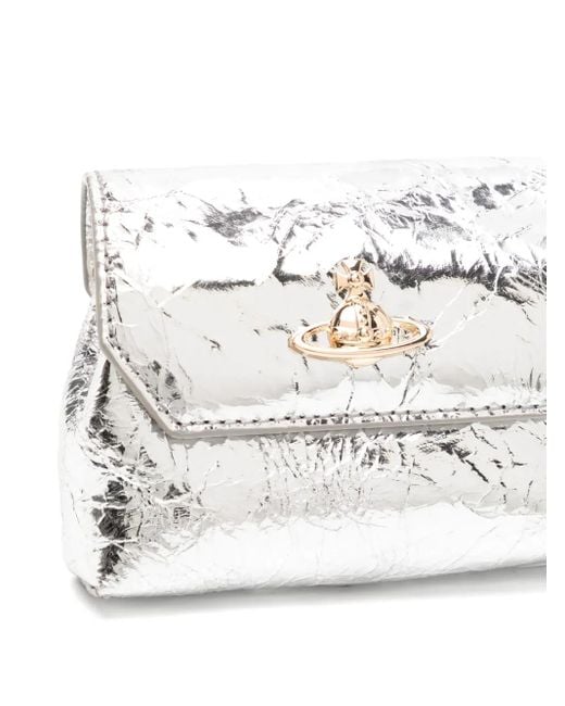 Vivienne Westwood White Nano Pouch Chain Bag