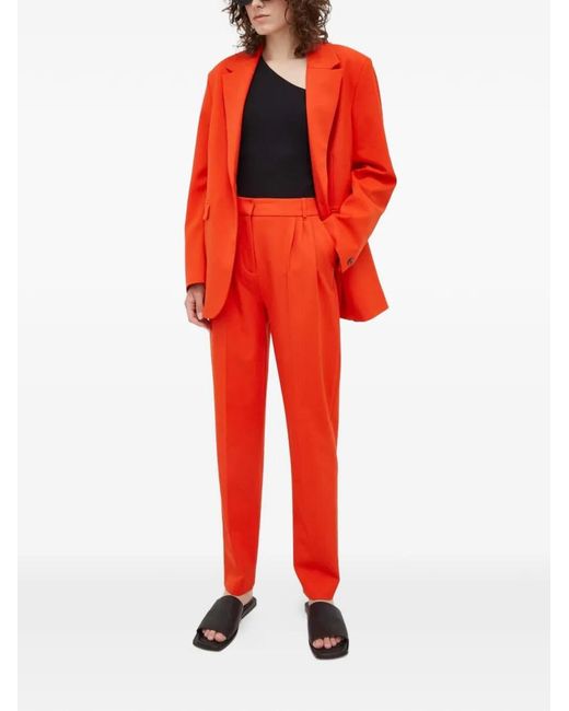 Samsøe & Samsøe Red Single-Breasted Blazer