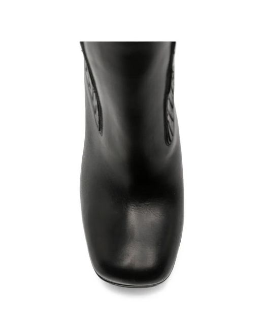 Rick Owens Black Kiss Platform Ankle Boots
