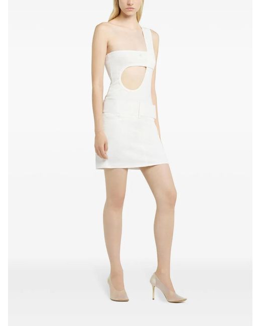 Courreges White Loop 90's Bodysuit