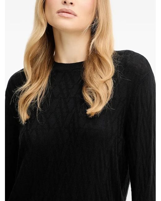 Pull À Design Texturé ARMANI EXCHANGE en coloris Black