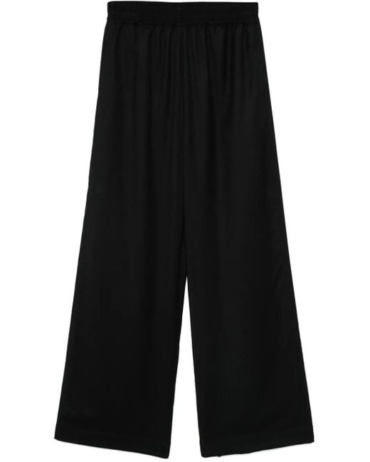 Fabiana Filippi Black Amelia Flannel Trousers
