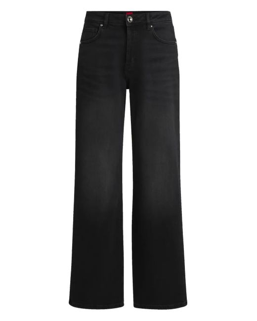 HUGO Black Jeans Mit Logo-Patch