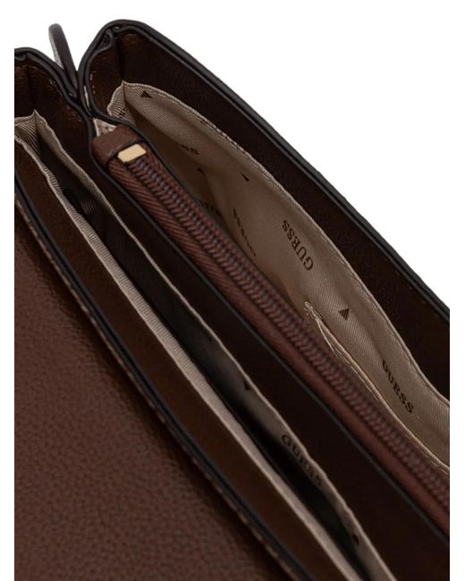 Guess Brown Lindsey Shoulder Bag