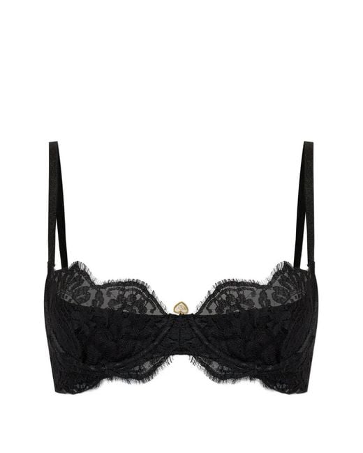 DSquared² Black Balconette Lace Bra