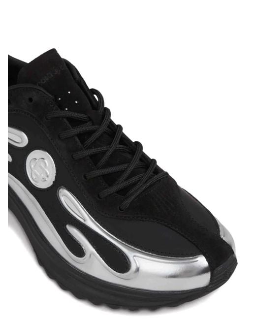 Casablanca Sneakers Met Vlammenapplicatie in het Black voor heren