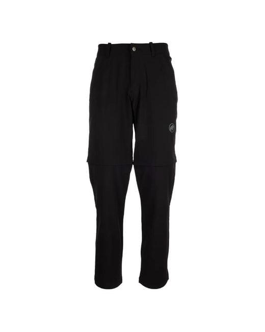 Mammut Black Pantalon À Logo Imprimé for men