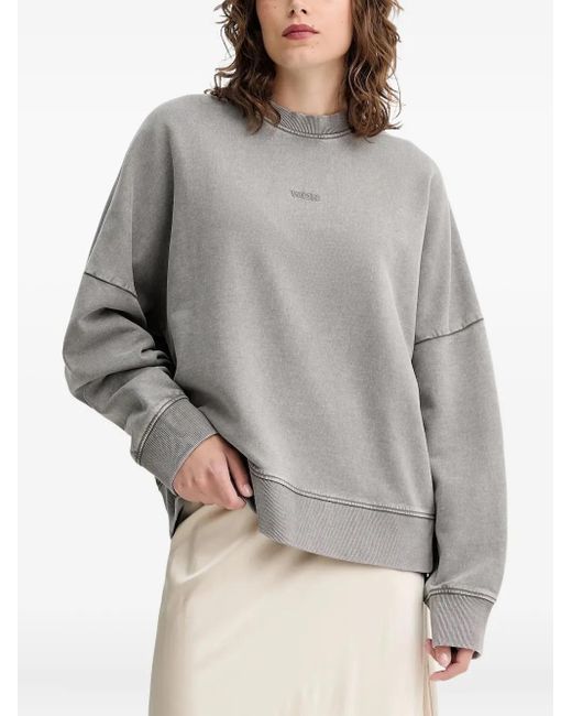 Sudadera con detalles bordados Won Hundred de hombre de color Gray