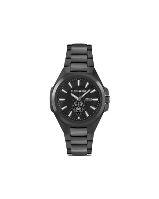 Philipp Plein Black Tigermaster 47Mm for men
