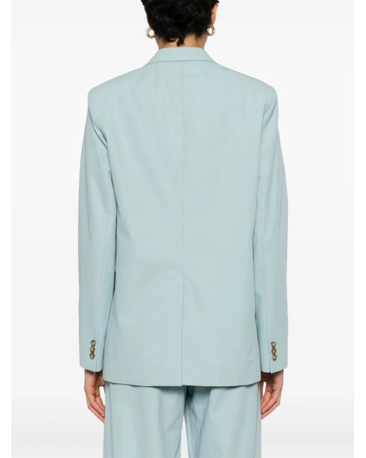 A PAPER KID Blazer Met Enkele Rij Knopen in het Blue