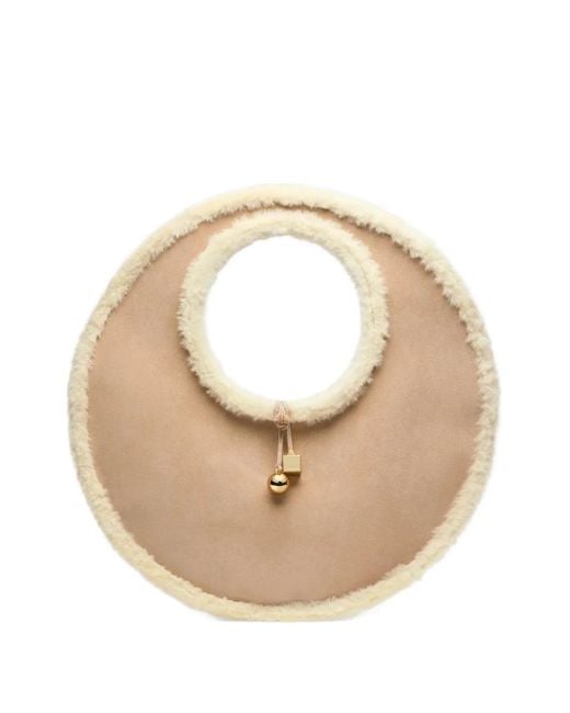 Jacquemus Metallic The Round Tote Bag