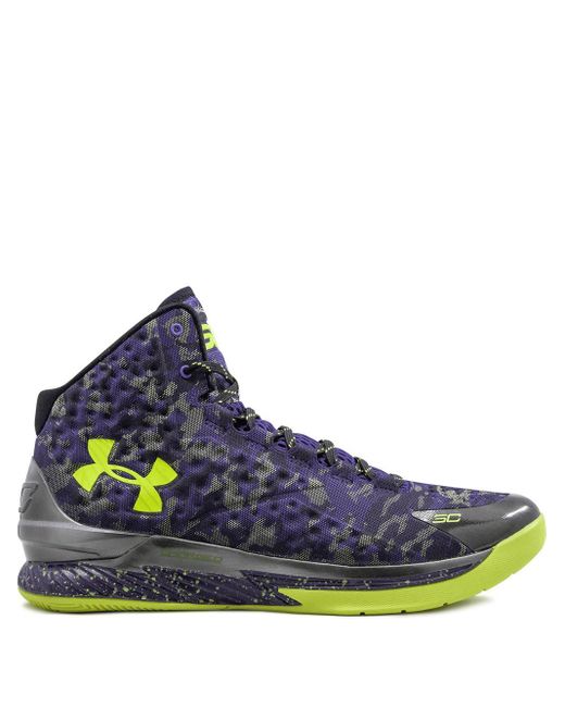 Under Armour Blue Curry 1 Mid-top Sneakers for men