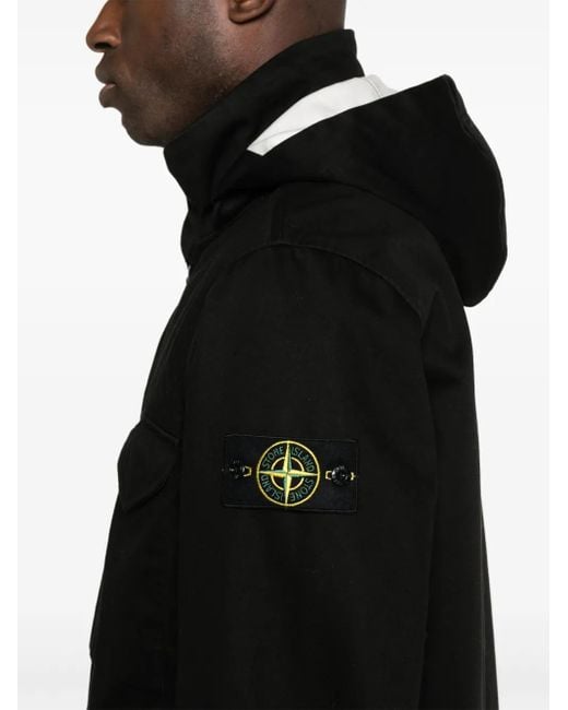 メンズ Stone Island Raso Gommato ジャケット Black