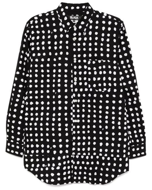 COMME DES GARÇON BLACK Black Filip Pagowski Polka-Dot Shirt