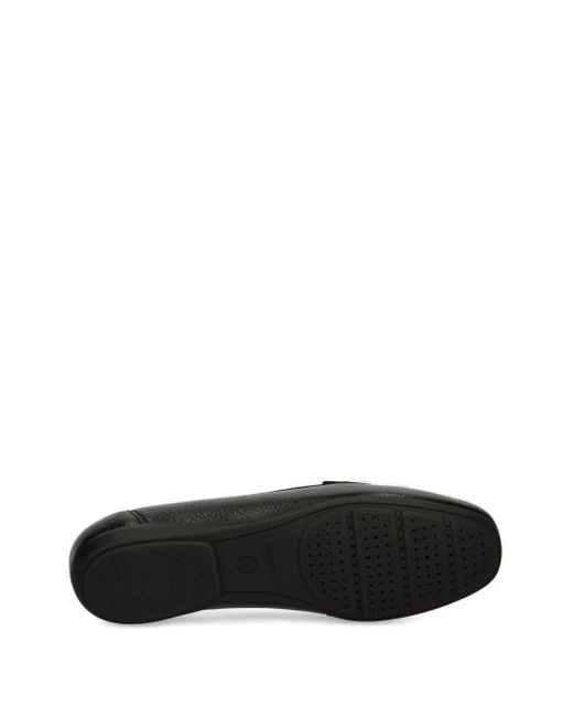 Geox レザー ペニーローファー Black