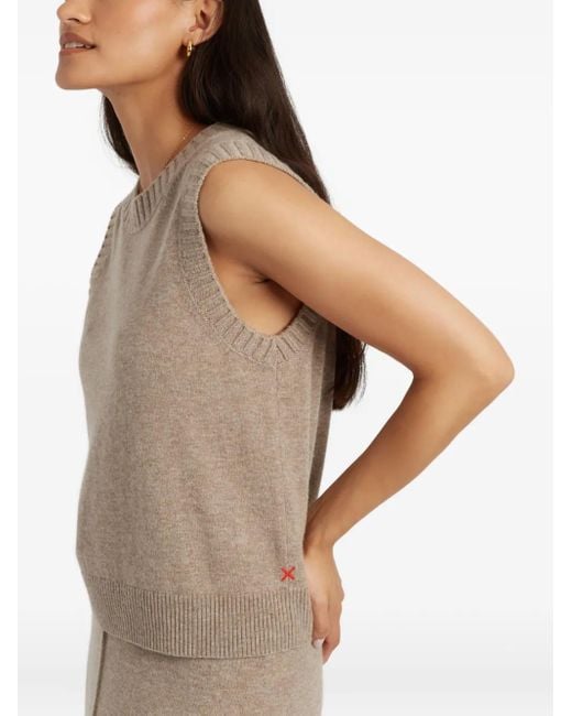 Chinti & Parker Natural Crew-Neck Tank Top
