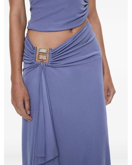 Christopher Esber Blue Ruched T-Shirt