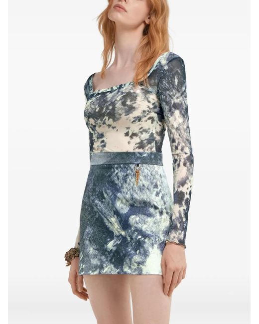 Camiseta con estampado Appaloosa Roberto Cavalli de color Blue