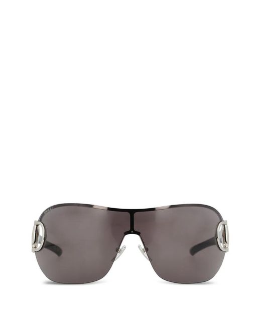 Gucci リムレス マスクサングラス グレー | Lyst