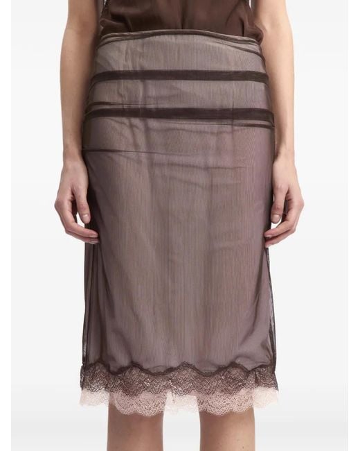 16Arlington Hedda Midi-Rok in het Brown