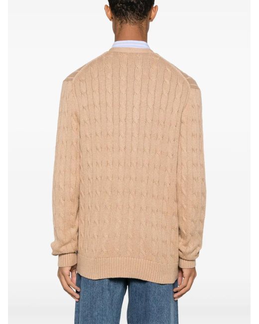 Cardigan En Maille Torsadée Polo Ralph Lauren pour homme en coloris Natural