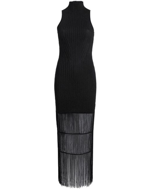 Khaite Black The Zara Maxikleid mit Neckholder