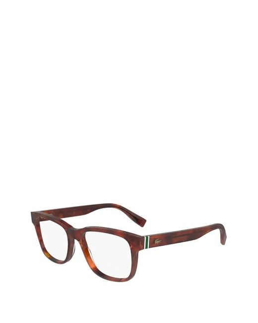 Lacoste Brown Square-Frame Glasses for men