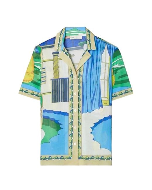 Tory Burch Blue Printed Shirt
