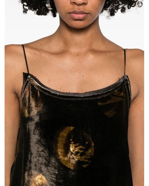 Abstract-pattern midi dress Uma Wang de color Black
