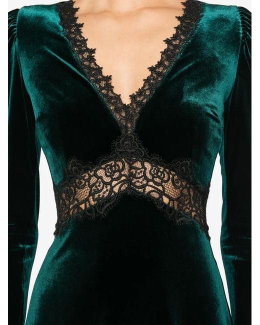 Nissa Black Logo-Plaque Maxi Dress