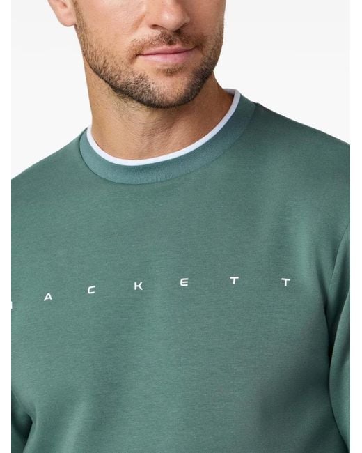 Hackett Trui Met Logoprint in het Green voor heren