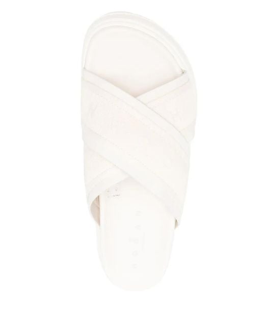 Hogan White Skyscraper Sandals