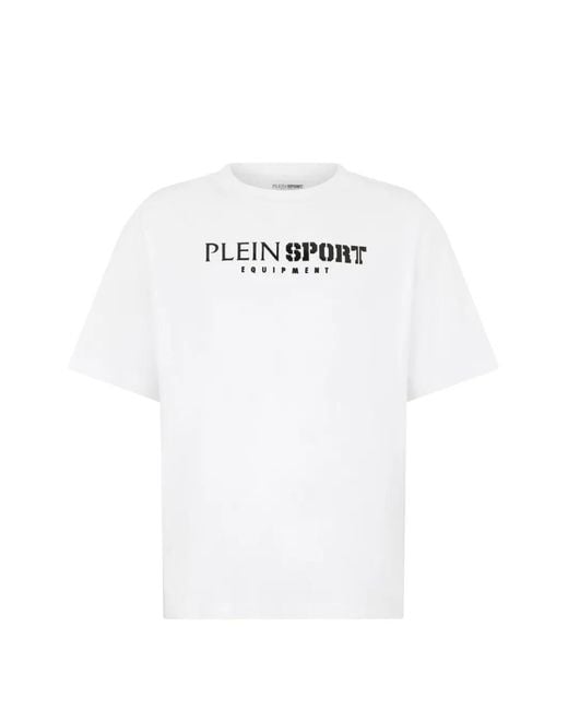 Philipp Plein White Round-Neck Short-Sleeve T-Shirt for men
