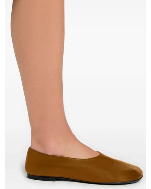 Proenza Schouler Brown Glove Ballet Flats