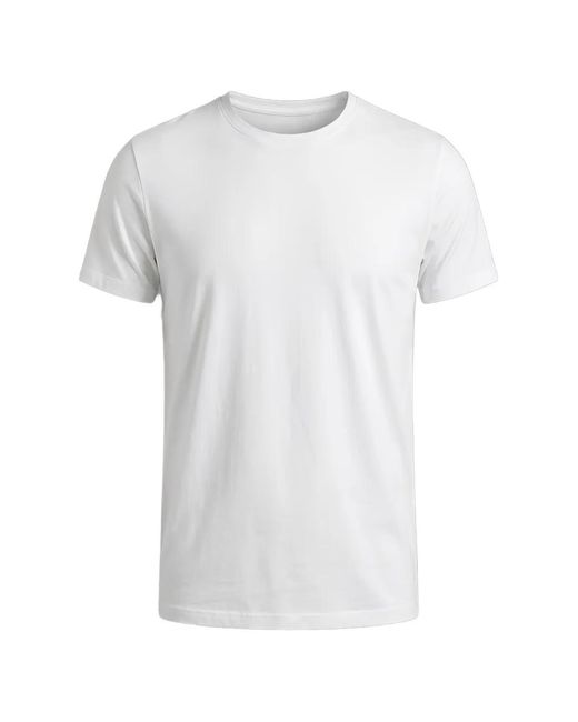 Patrick Assaraf White Crew-Neck T-Shirt for men