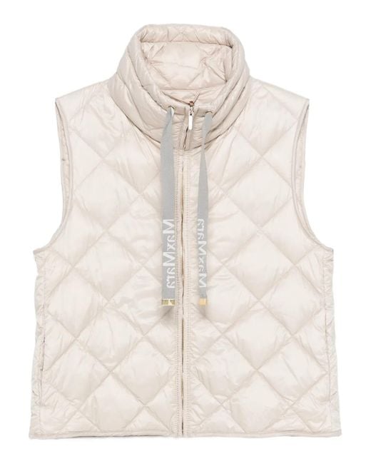 Max Mara Tregic Gewatteerde Bodywarmer in het Natural
