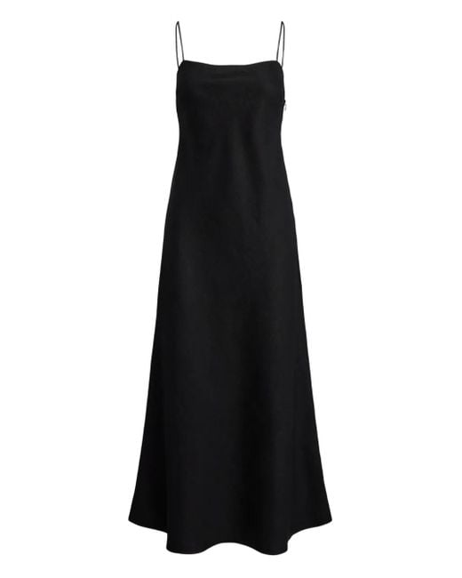 Polo Ralph Lauren Black Spaghetti-Strap Slip Dress