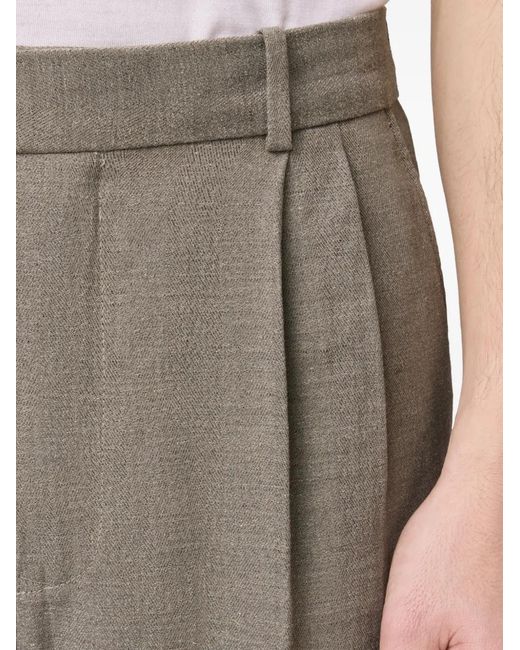 Tod's Gray Pleated Trousers for men