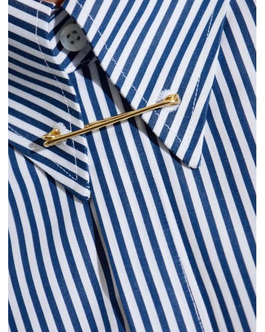 DSquared² Blue Easy Striped Bar Shirt for men