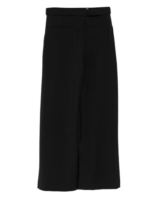 GIUSEPPE DI MORABITO Black Pleated Panel Trousers