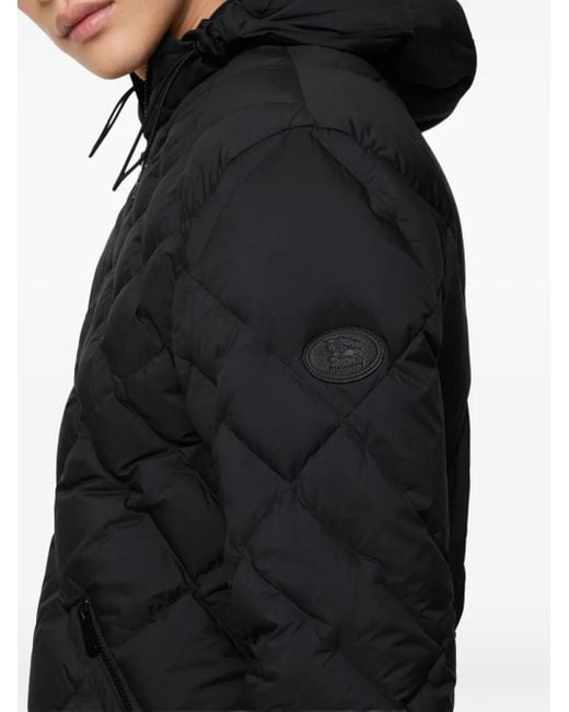 Burberry Gevoerd Jack Met Capuchon in het Black voor heren