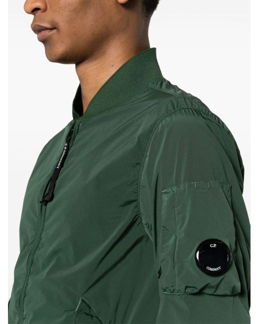 C P Company Green Lens-detail Zipped Jacket for men
