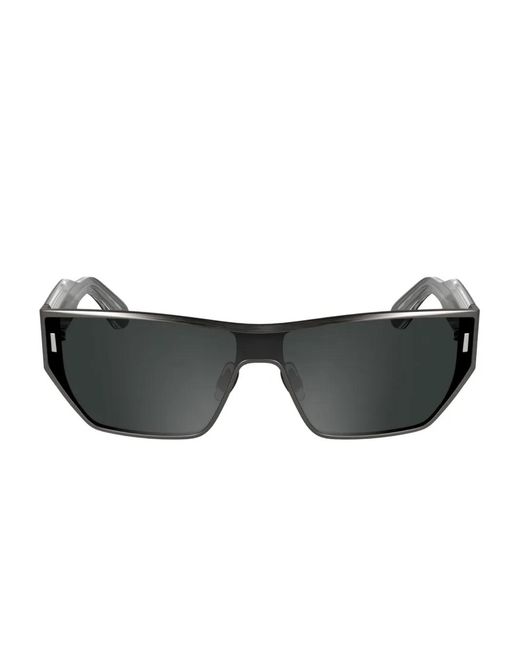 Calvin Klein Geometric-Frame Sunglasses in Black | Lyst UK