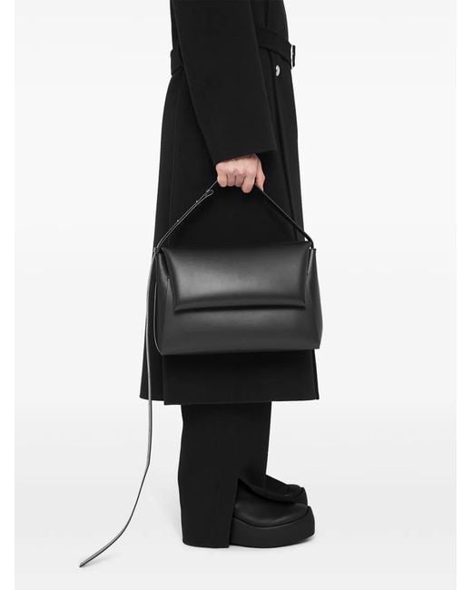 Jil Sander Black Medium Envelope Messenger Bag for men