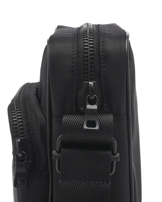 Adidas Black Logo-Embossed Shoulder Bag for men