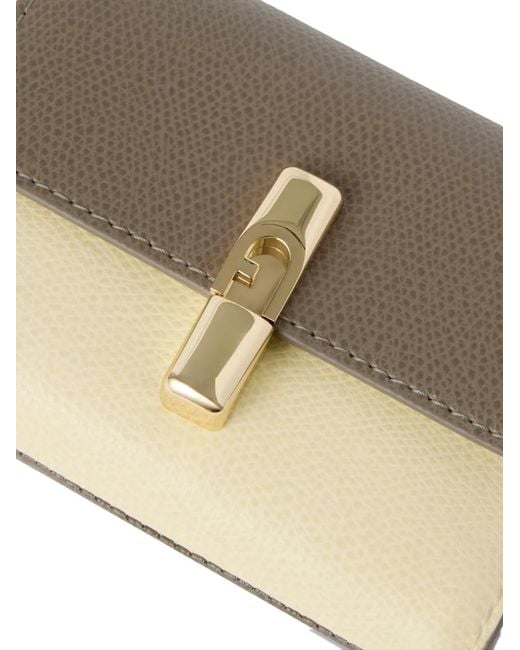 Furla Natural Small Compact Leather Wallet