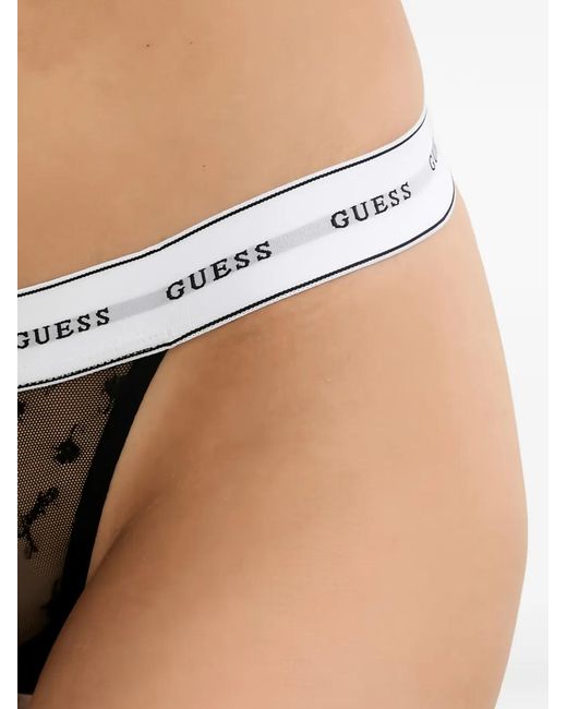 Guess Bh Met Logoprint in het Black