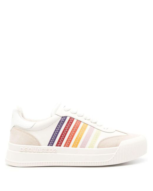 DSquared² Pink New Jersey Leather Sneakers